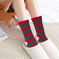 Womens Winter Fuzzy Socks Cozy Fluffy Socks Warm Fuzzy Christmas Socks For Women Gifts Xchristmas 017 Pairs