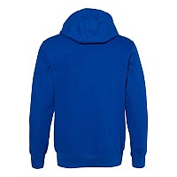 Russell Athletic Cotton Rich Fleece Hooded Sweatshirt Royal M