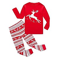 Family Feeling Little Girls Boys Long Sleeve Christmas Pajamas Sets Cotton Pyjamas Toddler Kids Pjs Size 3T Reindeer