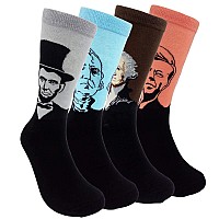 Hsell Mens Funny Us Presidents Dress Socks Unisex Fun Novelty Socks Gifts