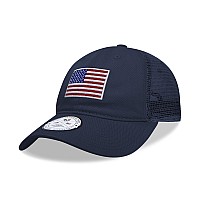 Relaxed Trucker Cap Usa Flag Navy