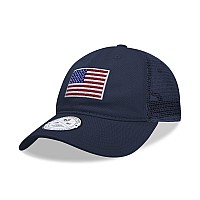 Relaxed Trucker Cap Usa Flag Navy