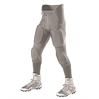 Alleson Athletic Youth Intergrated Football Pants Silver Xs