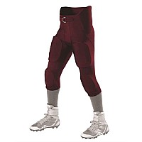 Alleson Athletic Youth Intergrated Football Pants Maroon Xs