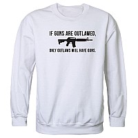 Graphic Crewneck Outlawed White L