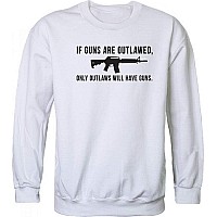 Graphic Crewneck Outlawed White L