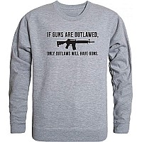 Graphic Crewneck Outlawed Hgrey L