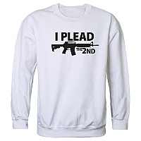 Graphic Crewneck I Plead The 2Nd White S