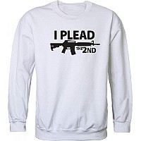 Graphic Crewneck I Plead The 2Nd White S