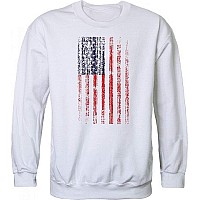 Graphiccrewneck Distressed Flag White S