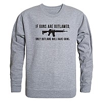 Graphic Crewneck Outlawed Hgrey S