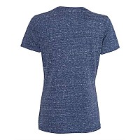 Jerzees Womens Snow Heather Jersey Vneck Navy S