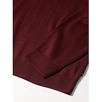 Nautica Mens Quarterzip Sweater Royal Burgundy Xxlarge