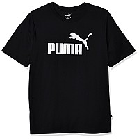 Puma Mens Big Tall Essentials Logo Tee Black 4Xlt