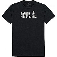 Military Graphic T Earned 1 Black Xl