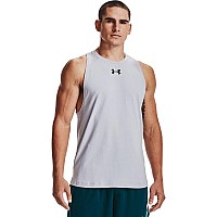 Under Armour Mens Baseline Cotton Tank Mod Gray 011Black Medium