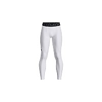 Under Armour Boys Heatgear Armour Leggings White 100Black Large