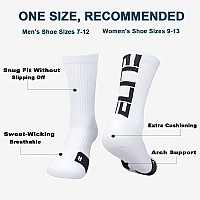 Podinor Elite Basketball Crew Socks For Men And Women Cushion Performance Athletic Basketball Socks