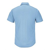 Red Kap Short Sleeve Pro Airflow Work Shirt Long Sizes Light Blue Lt