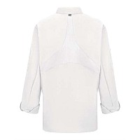 Chef Designs Womens Mimix Chef Coat With Oilblok White Xs