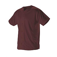 Alleson Athletic Youth Dura Light Mesh Baseball Jersey Maroon Xl