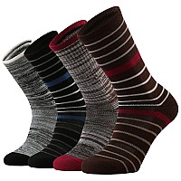 Ortis Ladies Merino Wool Outdoor Hiking Trail Cushion Crew Socks For Womenmixcolor3