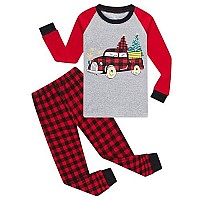 Dolphinfish Boys Christmas Pajamas Tree Pjs Kids Sleepwear Toddler Clothes 4T Gray