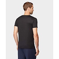 32 Degrees Mens 4 Pack Cool Quick Dry Active Basic Crew Tshirt Black Large