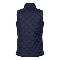 Weatherproof Womens Vintage Diamond Quilted Vest Navy M