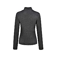 Kindcall Womens Long Sleeve Grey Turtleneck Lightweight Pullover Slim Shirt Top Xsmall