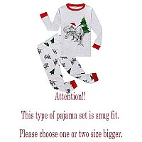 Family Feeling Big Girls Long Sleeve Christmas Pajamas Sets Cotton Pyjamas Kids Pjs Size 14 Dinosaur