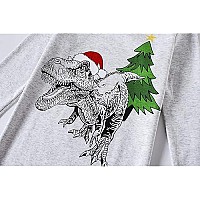 Family Feeling Big Girls Long Sleeve Christmas Pajamas Sets Cotton Pyjamas Kids Pjs Size 14 Dinosaur