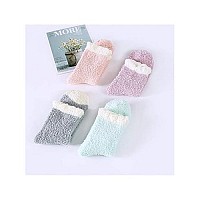 Century Star Womens Fuzzy Fluffy Cozy Warm Super Soft Slipper Socks Microfiber 38 Pairs Home Socks For Christmas 4 Pairs Vintag