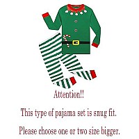 Kikizye Christmas Elf Cosplay Little Girls Boys Pjs 100 Cotton Long Sleeve Kid Pajamas Sets Size 6 Green