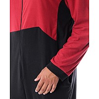 Intimo Star Trek Mens The Next Generation Tng Picard Command Uniform One Piece Costume Pajama Union Suit Lxl