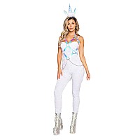 4969 3Pc Naughty Unicorn Small Whitemulti