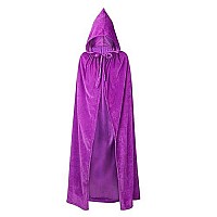 Century Star Cloak With Hood Women Purple Cloak Vampire Witch Cloak Halloween Christmas Cloak Costumes Party Cape Purple Small