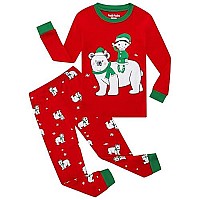 Family Feeling Little Girls Boys Long Sleeve Christmas Pajamas Sets 100 Cotton Pyjamas Toddler Kids Polar Bear Elf Pjs Size 2T