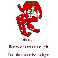 Family Feeling Little Girls Boys Long Sleeve Christmas Pajamas Sets 100 Cotton Pyjamas Toddler Kids Polar Bear Elf Pjs Size 2T