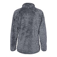 J America Womens Boundary Shag Frosty Sherpa Fullzip Navy M