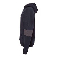 J America Sport Lace Colorblocked Fleece Hooded Sweatshirt Navy M