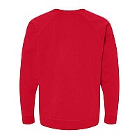 J America Rival Fleece Crewneck Sweatshirt Red S