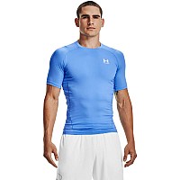 Under Armour Mens Armour Heatgear Compression Shortsleeve Tshirt Carolina Blue 475White Medium