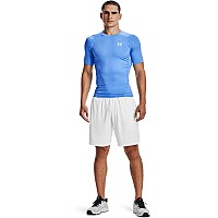 Under Armour Mens Armour Heatgear Compression Shortsleeve Tshirt Carolina Blue 475White Medium