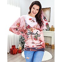 Raisevern Ugly Christmas Sweaters For Men Funny Hairy Chest Belly Print Ho Ho Ho Pullover Sweatshirts Xmas Party Long Sleeve Shi