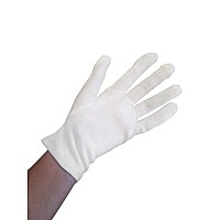 White 100 Cotton Gloves For Women 1 Pair Cotton Gloves Dry Hands Eczema Non Slip Driving Events