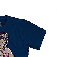 Wwe Wcw Bret Hart Shirt Bret The Hitman Hart The Hearthrob Wwf World Heavyweight Chamption Bret Hart Tshirt Navy Medium