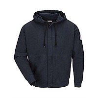 Bulwark Zipfront Hooded Sweatshirt Navy S