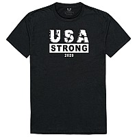 Relaxed Graphic T Usa Strong 3 Black L