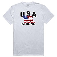 Relaxed Graphic T Usa Strong 4 White M